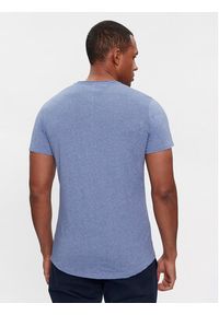 Tommy Jeans T-Shirt Jaspe DM0DM09586 Niebieski Slim Fit. Kolor: niebieski. Materiał: bawełna, syntetyk