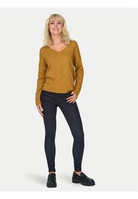 only - ONLY Sweter Rica 15224360 Pomarańczowy Regular Fit. Kolor: pomarańczowy. Materiał: syntetyk #5