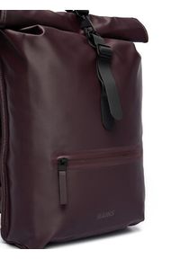 Rains Plecak Rolltop 13320 Bordowy. Kolor: czerwony. Materiał: materiał #4