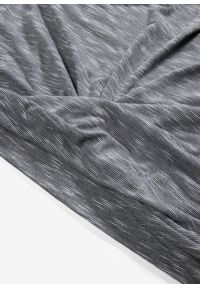 bonprix - T-shirt z mieszanki wiskozy. Typ kołnierza: dekolt w serek. Kolor: szary. Materiał: wiskoza. Długość rękawa: krótki rękaw. Długość: krótkie. Styl: elegancki #2