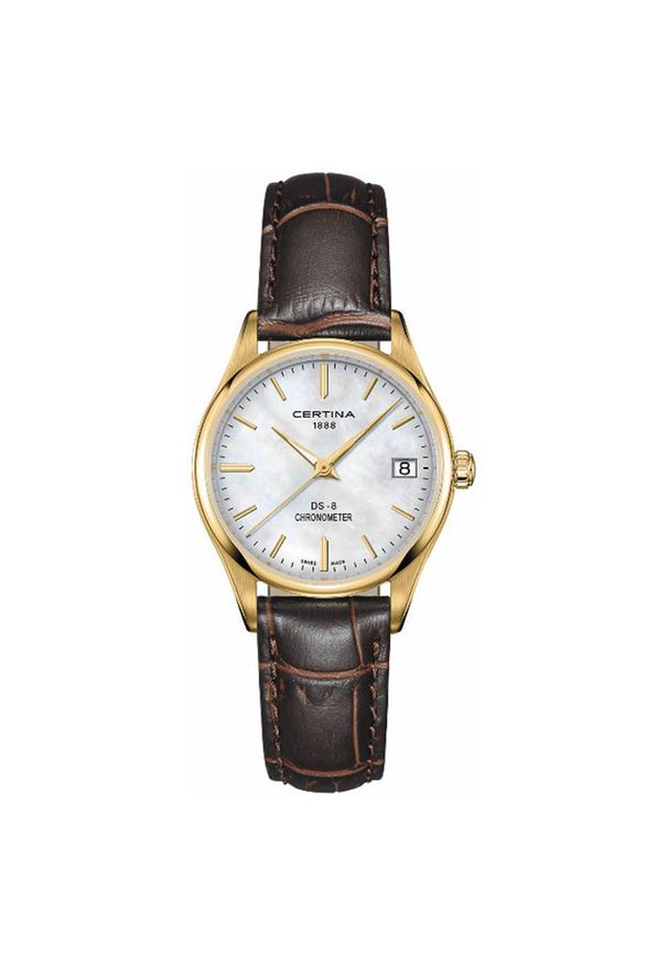 Zegarek Damski CERTINA DS-8 LADY COSC CHRONOMETER C033.251.36.111.00. Materiał: skóra. Styl: klasyczny, wakacyjny