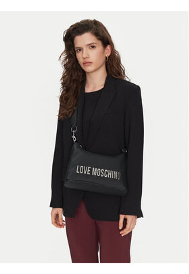 Love Moschino - LOVE MOSCHINO Torebka JC4025PP1MKD000B Czarny. Kolor: czarny. Materiał: skórzane