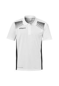 UHLSPORT - Dziecięca koszulka polo Uhlsport Goal. Typ kołnierza: polo. Kolor: biały, wielokolorowy, czarny. Materiał: materiał