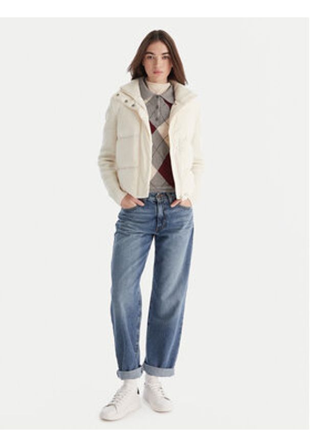 TOMMY HILFIGER - Tommy Hilfiger Kurtka puchowa Modern WW0WW45738 Écru Regular Fit. Materiał: syntetyk