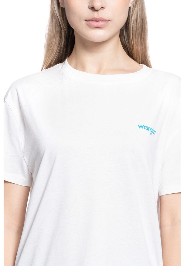 Wrangler - T-SHIRT DAMSKI WRANGLER BOYFRIEND TEE OFF WHITE W7Q2GH737 112132081