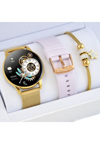 Zestaw damski smartwatch damski Rubicon Asturia + bransoletka. Rodzaj zegarka: smartwatch