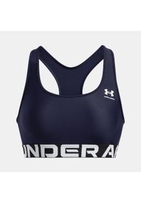 Stanik sportowy Under Armour HeatGear Authentics Mid Branded Bra. Kolor: niebieski. Sport: fitness
