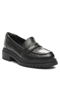 Półbuty Tamaris 1-24309-41 Black Leather 003. Kolor: czarny