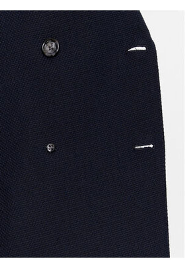 BOSS - Boss Marynarka 50497271 Granatowy Slim Fit. Kolor: niebieski. Materiał: wełna