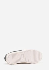 Born2be - Granatowe Półbuty Typu Mokasyny Ozdobione Plecionką Thalalin. Okazja: na co dzień. Kolor: niebieski. Materiał: jeans. Wzór: aplikacja. Styl: klasyczny, casual, elegancki #3