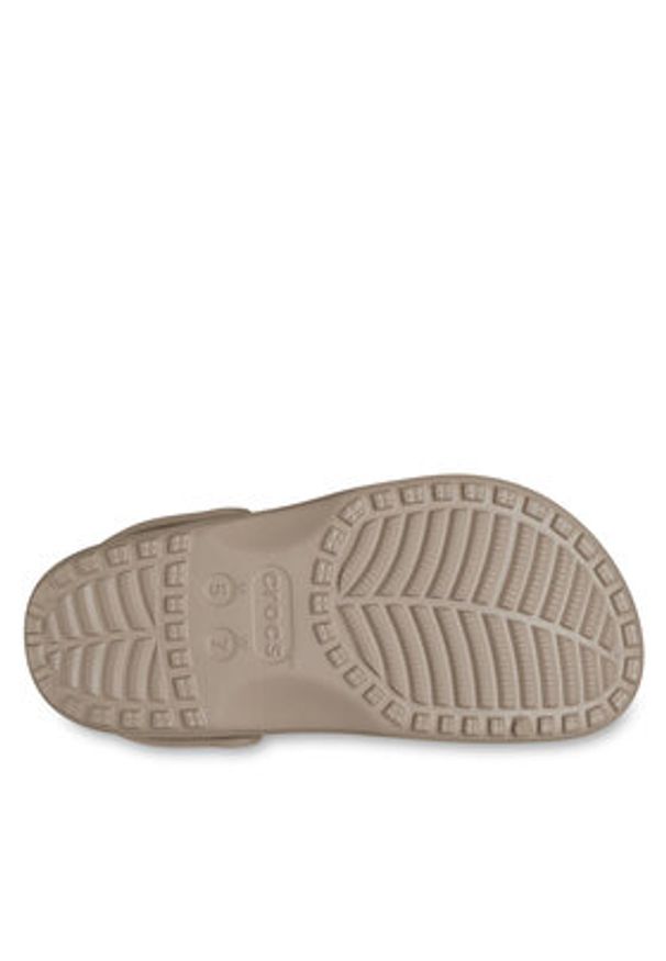 Crocs Klapki Classic Floral Cut Out Clog 210927 Brązowy. Kolor: brązowy