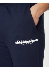 Polo Ralph Lauren Spodnie dresowe 714966108003 Granatowy Regular Fit. Kolor: niebieski. Materiał: bawełna #3