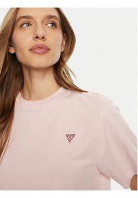 Guess T-Shirt W4YI05 K8HM0 Pomarańczowy Regular Fit. Kolor: pomarańczowy. Materiał: bawełna
