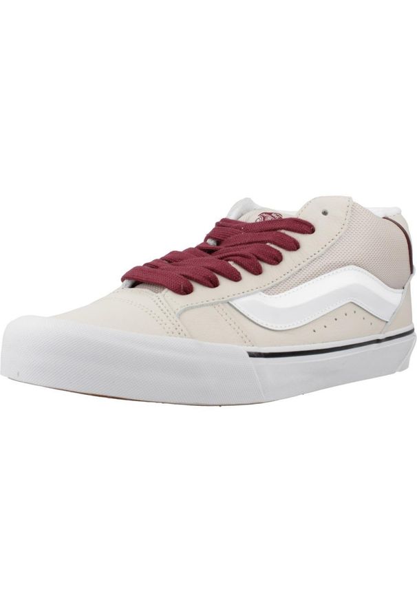 Vans - Buty VANS KNU MID Beżowy. Kolor: beżowy. Materiał: skóra, tkanina