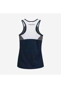 Head - Koszulka bez rękawów damska CLUB 22 Tank Top. Kolor: niebieski. Materiał: jersey, poliester, materiał. Długość rękawa: bez rękawów. Wzór: aplikacja