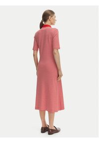 TOMMY HILFIGER - Tommy Hilfiger Sukienka codzienna WW0WW48776 Czerwony Regular Fit. Okazja: na co dzień. Kolor: czerwony. Materiał: bawełna. Typ sukienki: proste. Styl: casual #2