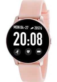 Smartwatch Rubicon KW19 Różowy (RNCE40RIBX01AX). Rodzaj zegarka: smartwatch. Kolor: różowy