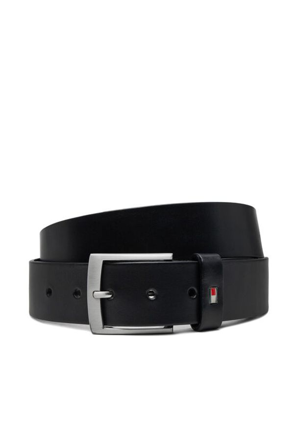 TOMMY HILFIGER - Tommy Hilfiger Pasek Męski Denton 21999 Czarny. Kolor: czarny. Materiał: skóra
