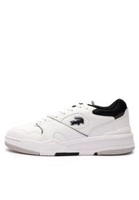 Lacoste Sneakersy Lineshot Contrasted Collar 747SMA0061 Biały. Kolor: biały #7