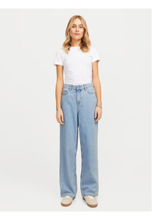 JJXX Jeansy Tokyo 12269077 Błękitny Wide Leg. Kolor: niebieski