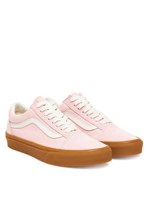 Vans Tenisówki Old Skool VN000D9YRWZ1 Różowy. Kolor: różowy. Materiał: skóra, zamsz