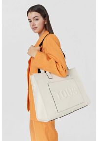 Tous torebka kolor beżowy. Kolor: beżowy. Rodzaj torebki: na ramię #6