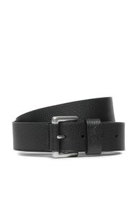Polo Ralph Lauren Pasek Męski 405898669001 Czarny. Kolor: czarny. Materiał: skóra