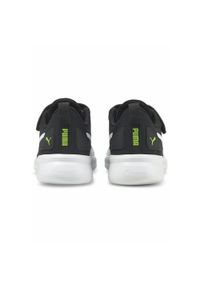Puma - Dziecięce buty sportowe Flyer Runner V PUMA Green Flash White Black. Kolor: biały, wielokolorowy, zielony, czarny