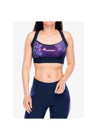 CRAZY - Stanik sportowy Crazy Bra Lightning. Kolor: fioletowy. Sport: fitness