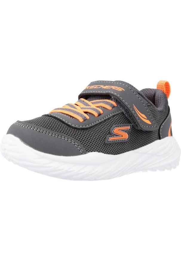 skechers - Tenisówki Skechers Model 407308n Kolor Szary. Kolor: szary. Materiał: syntetyk, tkanina. Model: Skechers Sport. Sport: turystyka piesza
