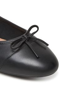 TOMMY HILFIGER - Tommy Hilfiger Baleriny Toe Cap Leather Ballerina FW0FW08759 Czarny. Kolor: czarny. Materiał: skóra #6