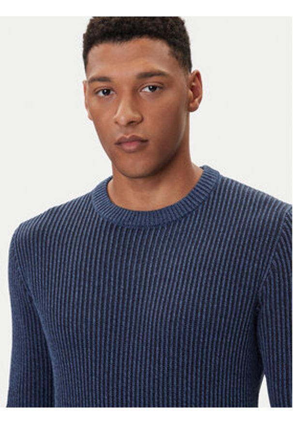 Jack & Jones Sweter Dover 12278816 Granatowy Regular Fit. Kolor: niebieski. Materiał: syntetyk