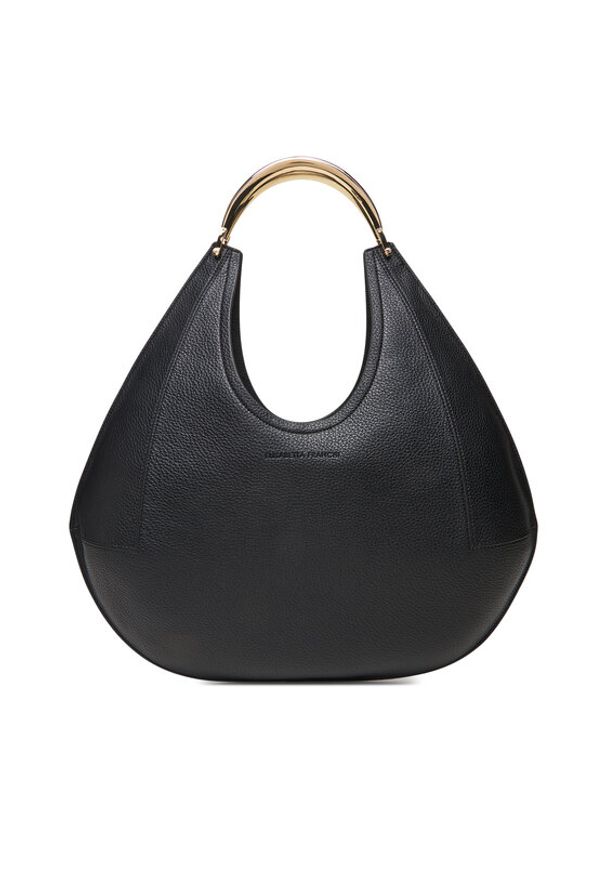 Elisabetta Franchi Torebka BS-76A-52E2-V590 Czarny. Kolor: czarny. Materiał: skórzane