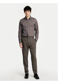 Selected Homme Koszula 16090212 Szary Slim Fit. Kolor: szary. Materiał: bawełna #3