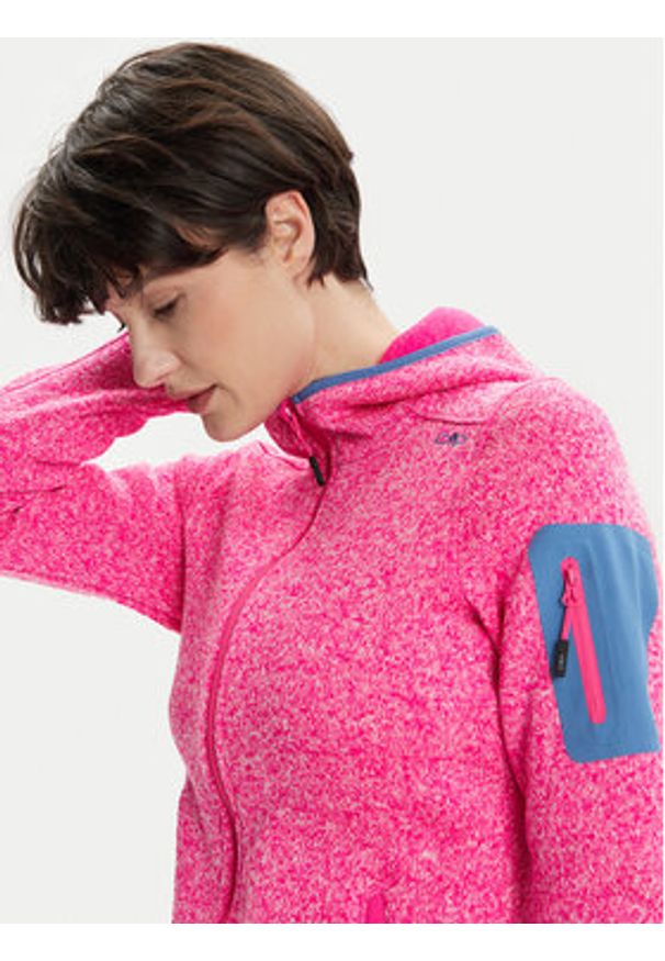 CMP Bluza 3H19826 Różowy Regular Fit. Kolor: różowy. Materiał: syntetyk