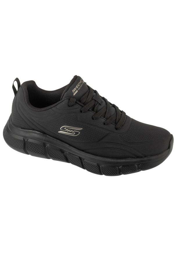 skechers - Buty sportowe Sneakersy męskie, Bobs B Flex - Arctic Edge. Kolor: czarny. Sport: turystyka piesza