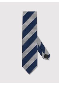 Pako Lorente - PAKO LORENTE – Szary krawat męski w skośne pasy. Kolor: szary. Materiał: poliester #1