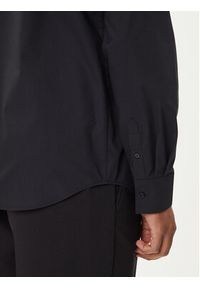 Karl Lagerfeld - KARL LAGERFELD Koszula 605911 554671 Czarny Slim Fit. Typ kołnierza: dekolt w karo. Kolor: czarny. Materiał: bawełna #4