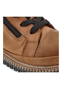 Brązowe Botki Artiker Wygodne Obuwie Damskie. Okazja: na co dzień. Zapięcie: sznurówki. Kolor: brązowy. Materiał: jeans, skóra. Styl: casual, elegancki, klasyczny #4