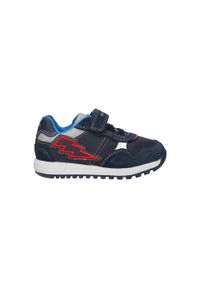 Geox - Buty GEOX B ALBEN BOY Niebieski. Kolor: niebieski. Materiał: tkanina, skóra. Sport: turystyka piesza