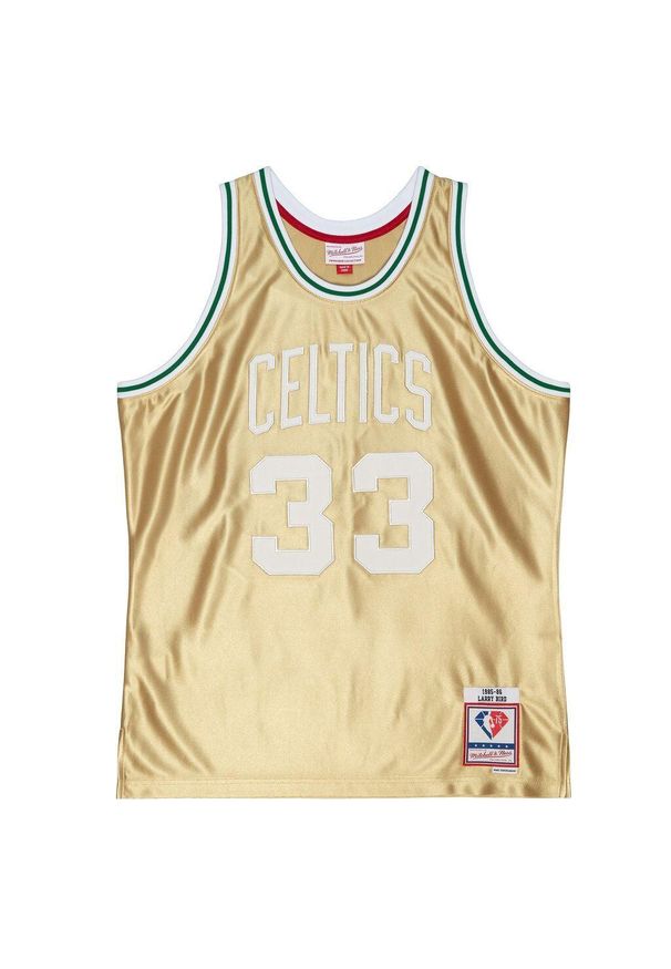Mitchell & Ness - Koszulka Boston Celtics Swingman 1985/86. Kolor: żółty. Sport: koszykówka