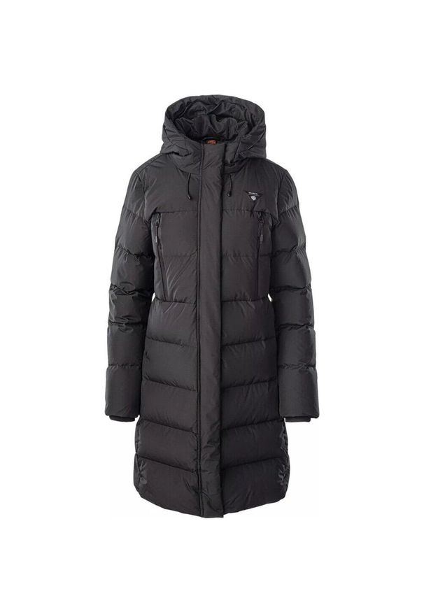 Płaszcz zimowy damski Iguana TIALGO W. Kolor: czarny. Materiał: softshell. Sezon: zima. Sport: turystyka piesza