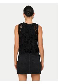 only - ONLY Top Lizzy 15343882 Czarny Regular Fit. Kolor: czarny. Materiał: syntetyk #2