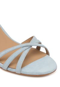 Lauren Ralph Lauren - LAUREN RALPH LAUREN Sandały 802P06395004 Niebieski jasny. Kolor: niebieski. Materiał: skóra, zamsz #5
