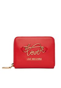 Love Moschino - Mały Portfel Damski LOVE MOSCHINO. Kolor: czerwony