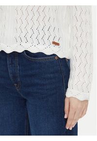 Pepe Jeans Sweter Olya PL702288 Écru Regular Fit. Materiał: bawełna