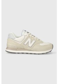 New Balance sneakersy WL574AA2 kolor beżowy. Zapięcie: sznurówki. Kolor: beżowy. Materiał: guma. Model: New Balance 574 #1