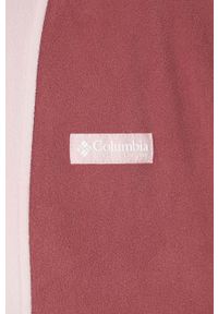 columbia - Columbia bluza damska kolor bordowy wzorzysta. Kolor: czerwony. Materiał: dzianina #4
