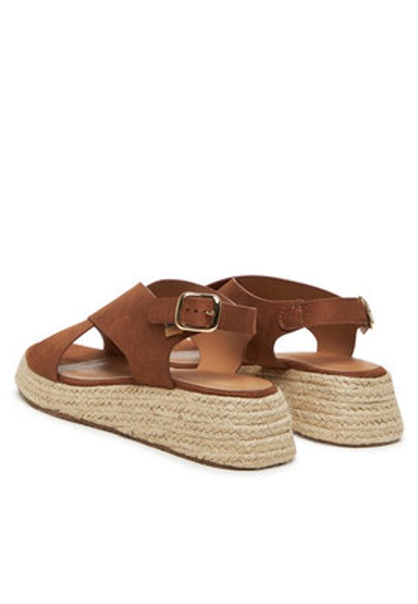 ONLY Shoes Espadryle Onlminerva-2 Brązowy. Kolor: brązowy. Materiał: zamsz, skóra