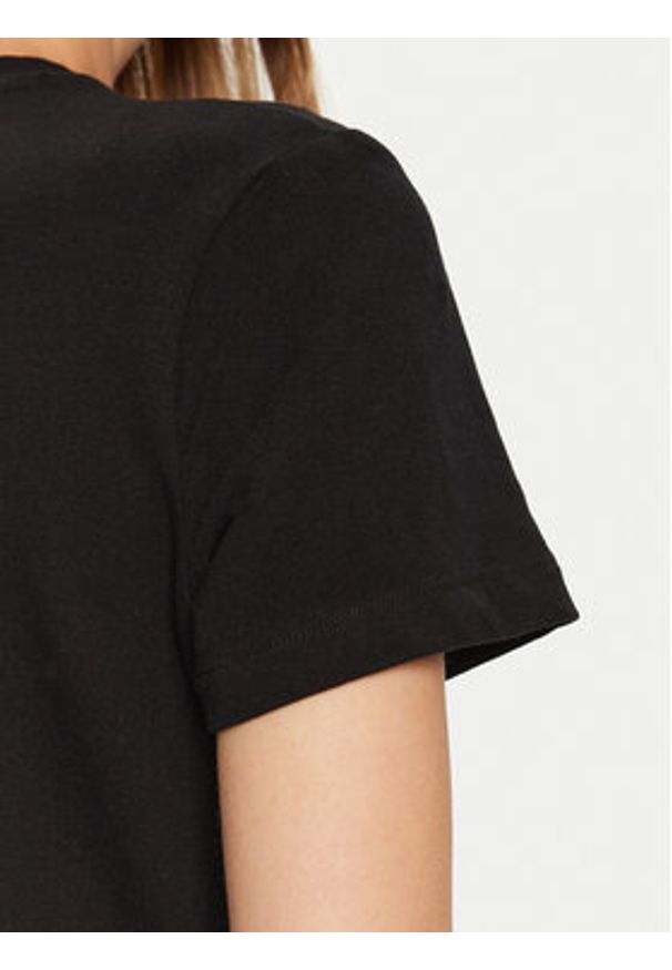 Guess T-Shirt V4BI04 KCBF1 Czarny Slim Fit. Kolor: czarny. Materiał: bawełna